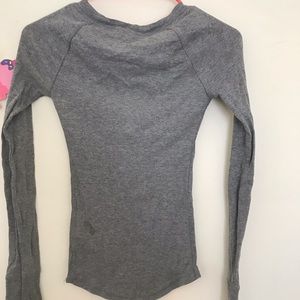 Gray long sleeve shirt